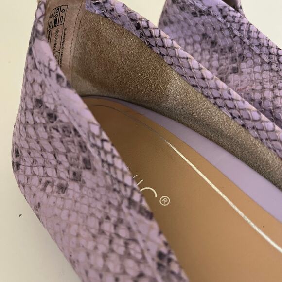 Vionic 'Callisto' Women's 8 Ballet Flat Orthotic Comfort Shoe Purple Snakeskin - Picture 5 of 7